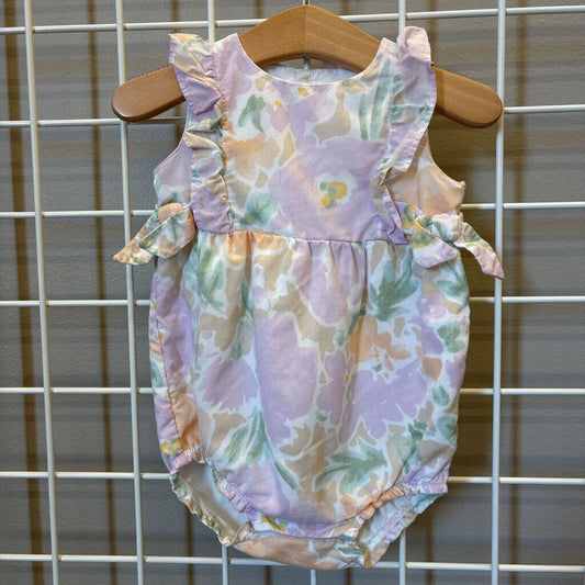Carter's Floral Bubble Romper - 12m