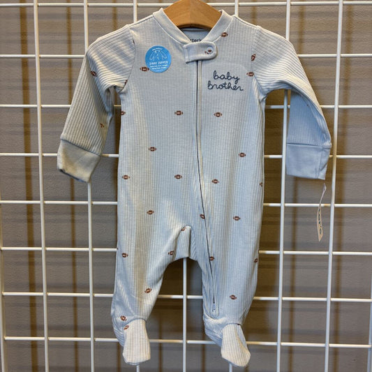 NWT Carter's Football Zip Sleeper - 3m