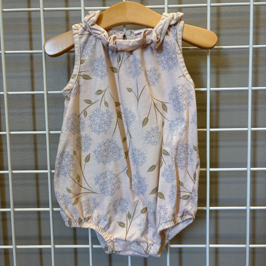 City Mouse Hydreangea Bubble Romper - 18/24m