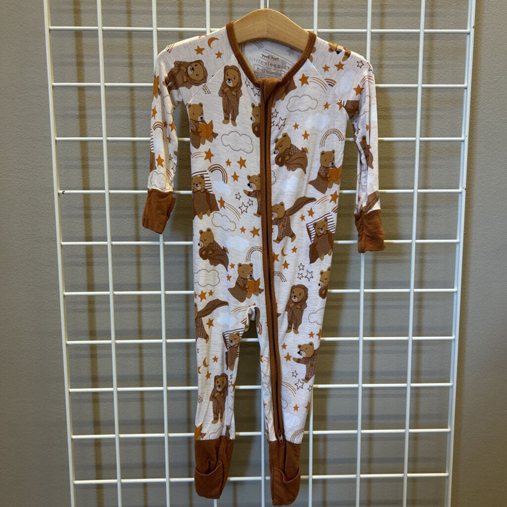 Little Sleepies Snuggle Bear Bamboo Sleeper - 6/12m (washwear)