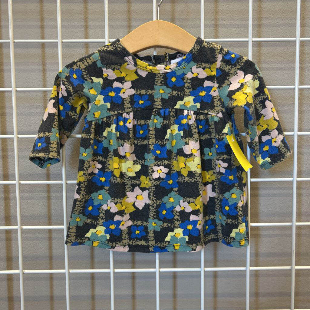 Nordstrom LS Floral Dress (wash wear) - 3m