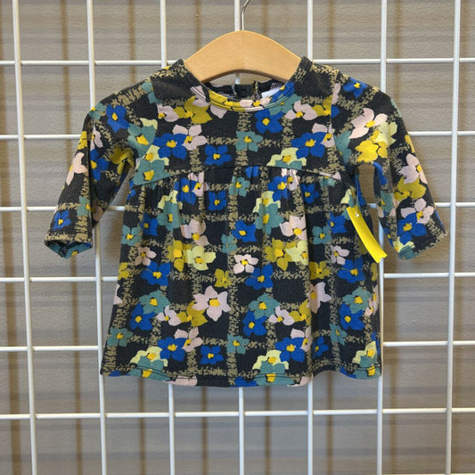 Nordstrom LS Floral Dress (wash wear) - 3m