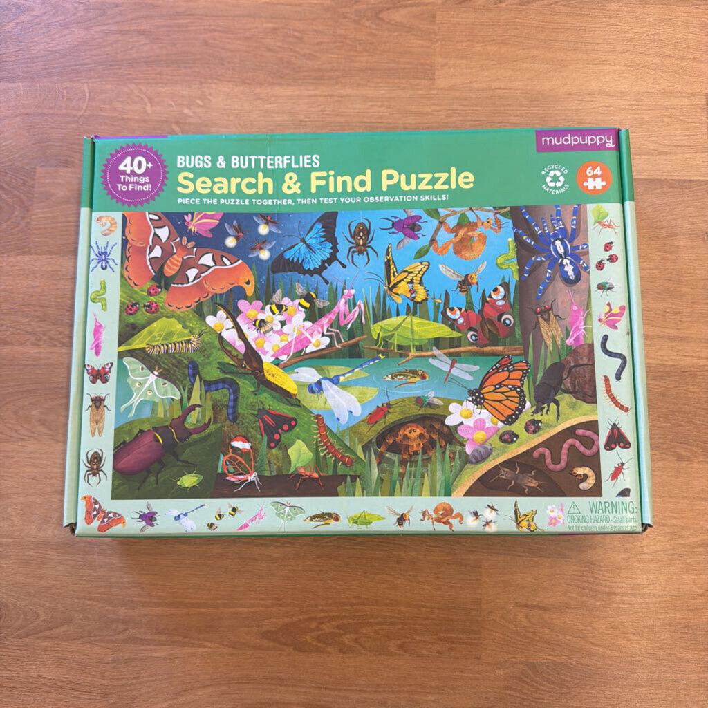 Mudpuppy Search & Find Puzzle - Bugs & Butterflies