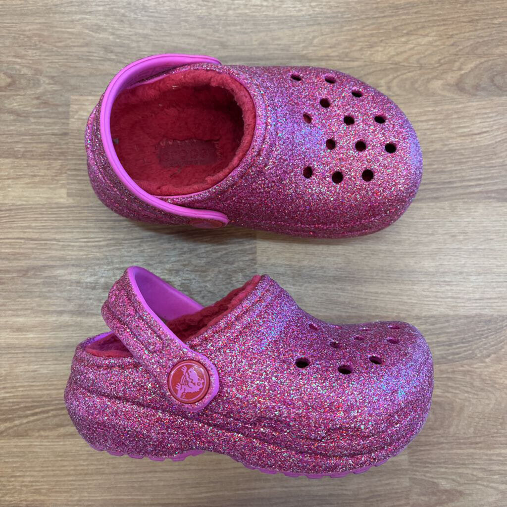 Crocs Pink Sparkle Lined - 6