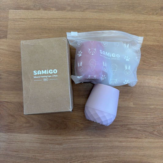 NEW Silicone Tiny Training Cups - Pink