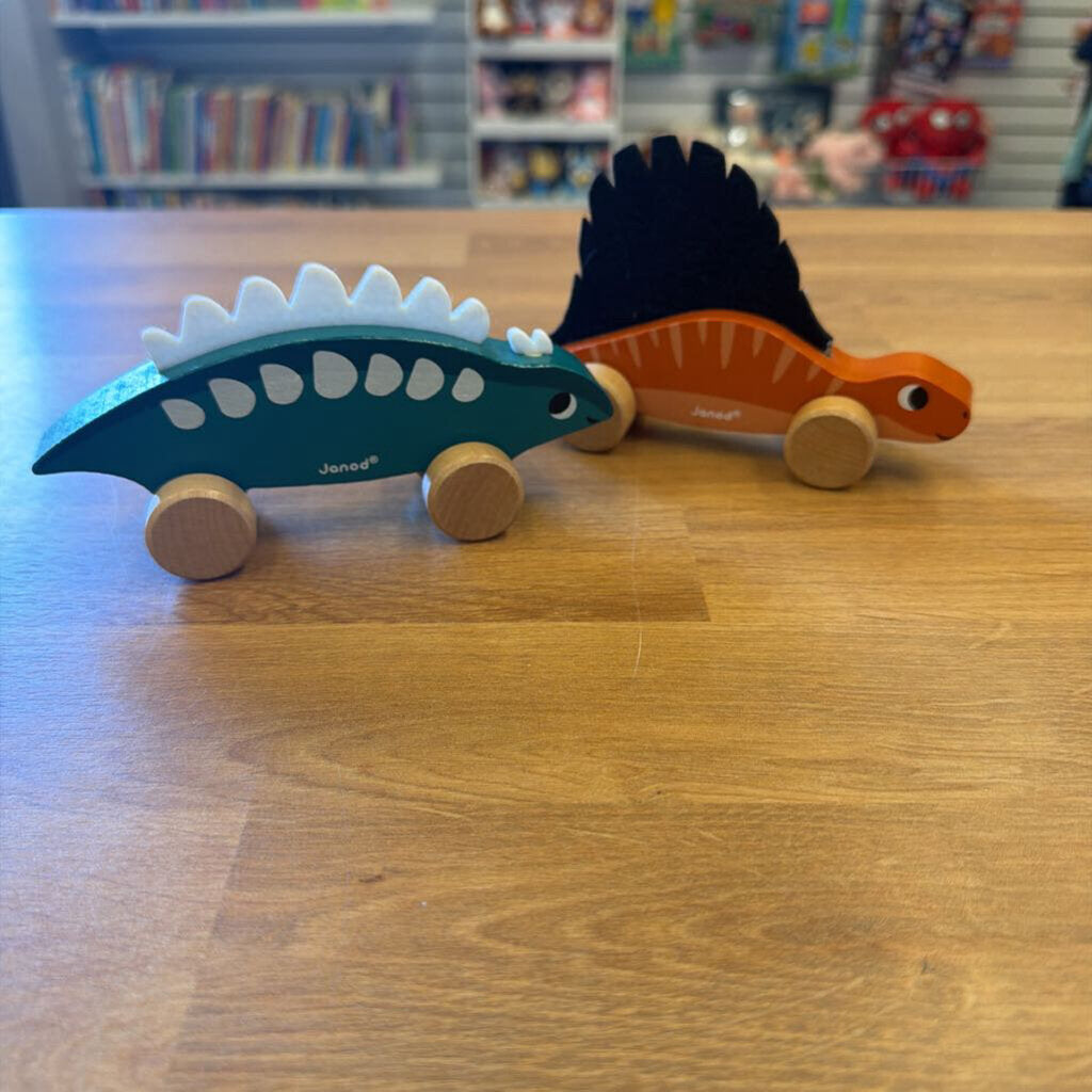 Set of 2 Janod Dino Cars