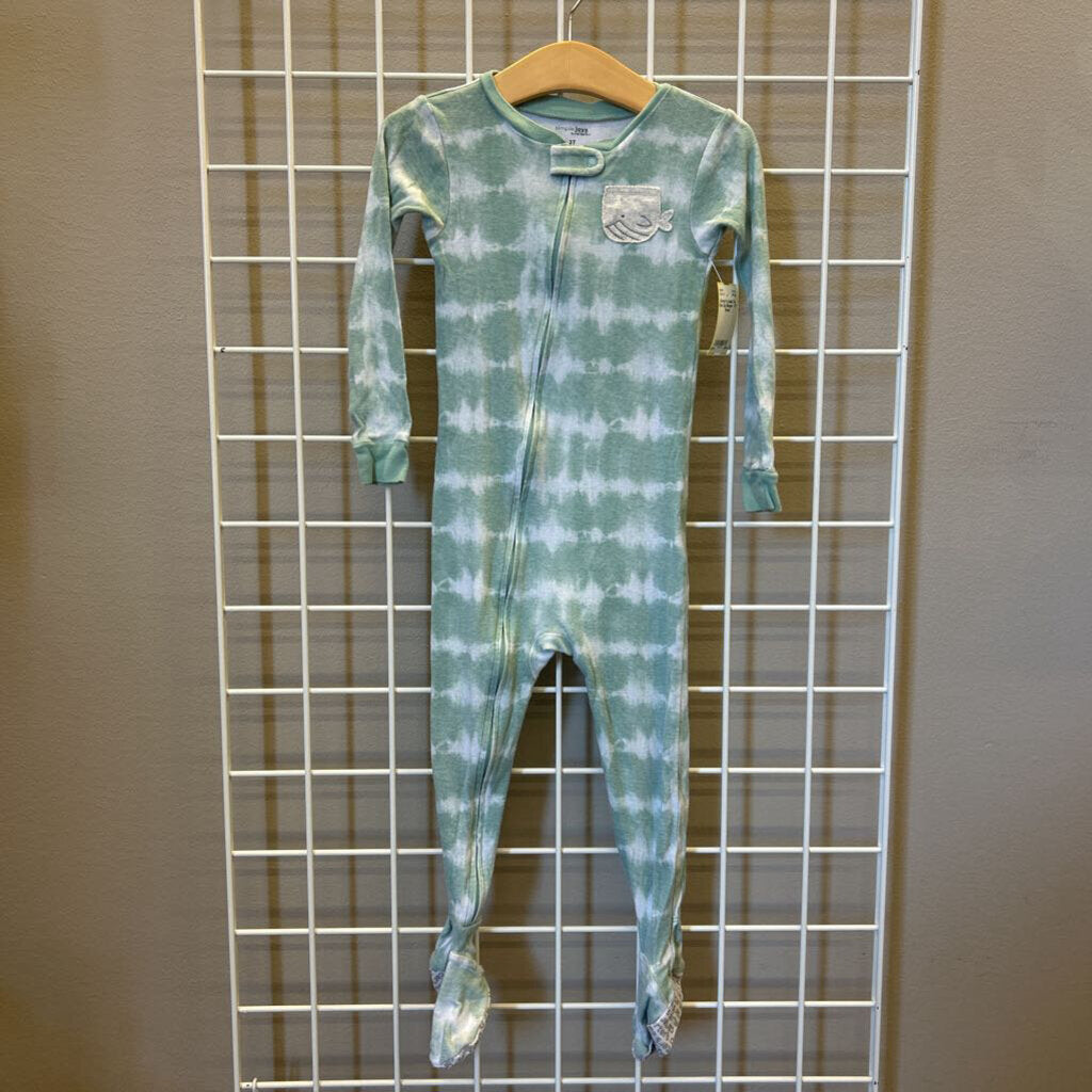 Carter's Whale Tie Dye Zip Sleeper - 3T