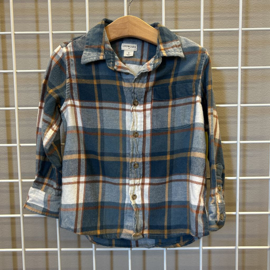 Crewcuts Plaid Flannel LS Button Up - 3