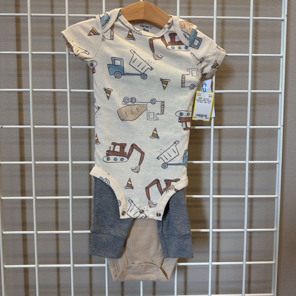 NWT Carter's Construction Three Pc Set - 9m