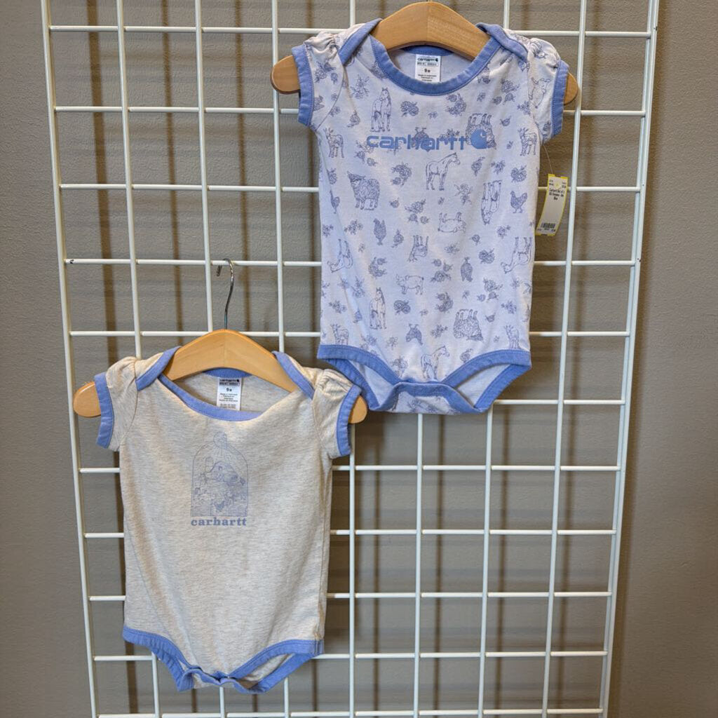 Carhartt Set of 2 SS Onesies - 9m