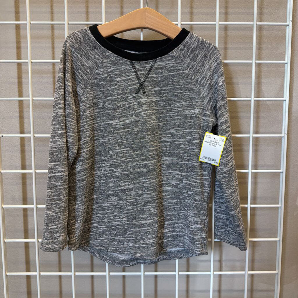 Cat & Jack Heathered LS Tee - 5T