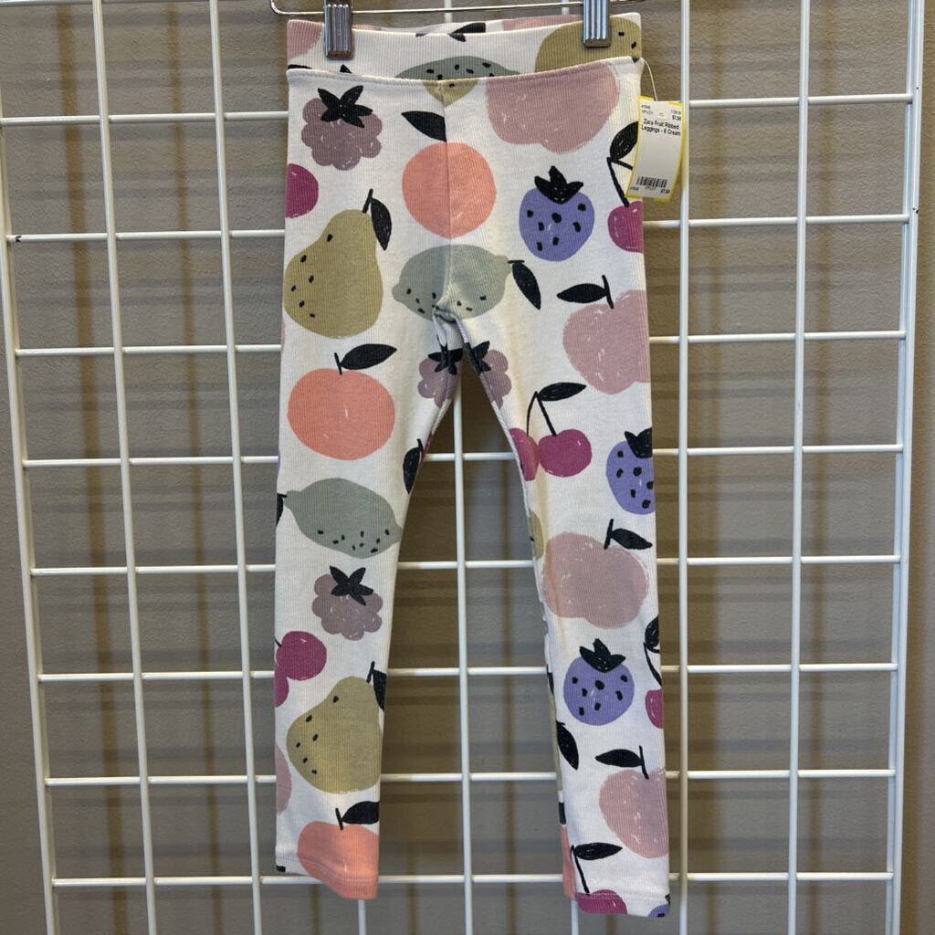 Zara Fruit Ribbed Leggings - 6