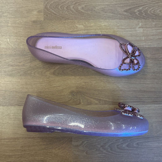 Mini Melissa Pink Butterfly Flats - 3