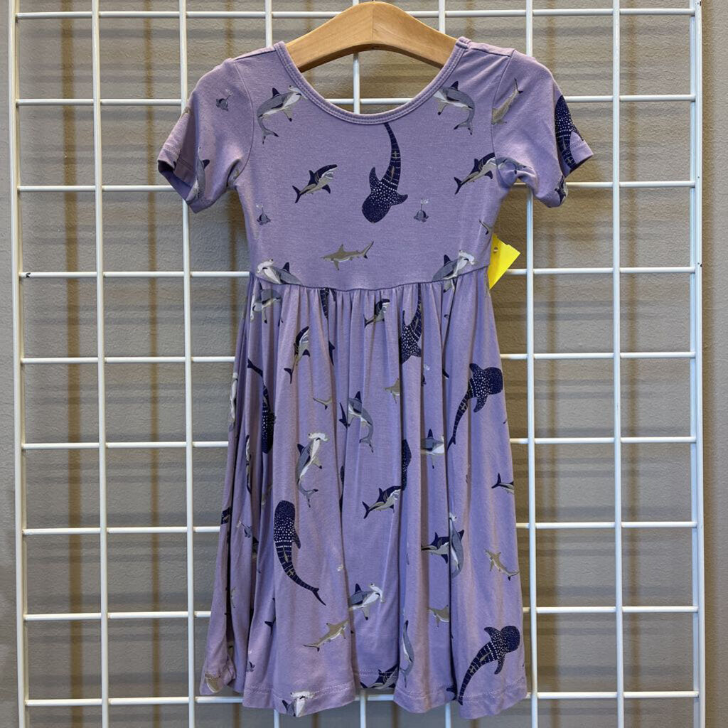 Kyte Baby Bamboo Shark SS Twirl Dress - 3T