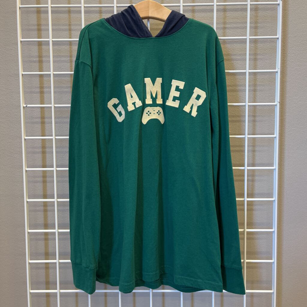 Children's Place Gamer LS Hoodie Tee - 14