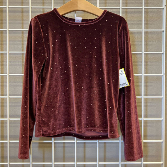 Old Navy Velvet Dot LS Tee - 8