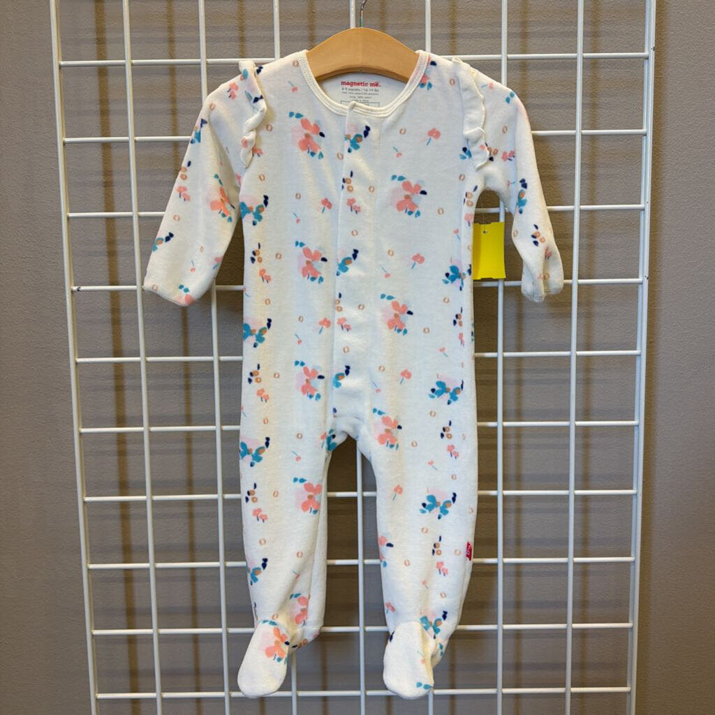 Magnetic Me Fleece Floral Sleeper - 6/9m