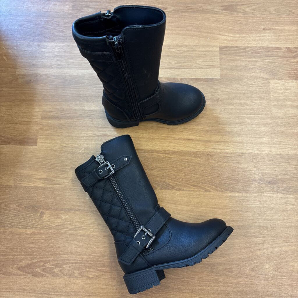 Girl MIA Black Quilted Boots - 5