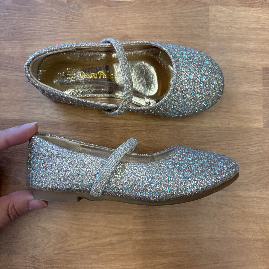 Dream Pairs Gold Sparkle Flats - 7