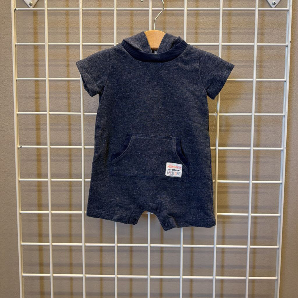 Carter's Hoodie Short Romper - 6m