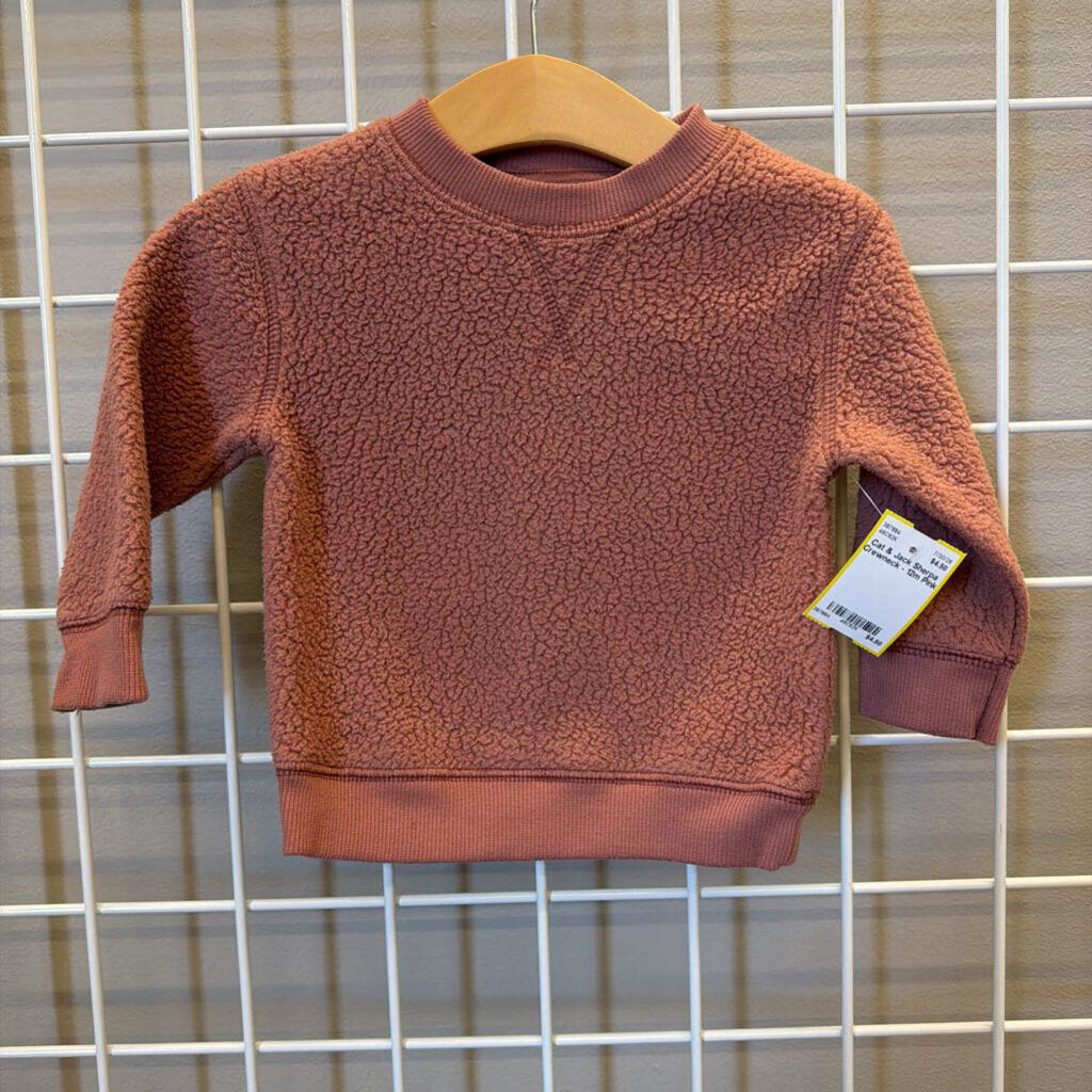 Cat & Jack Sherpa Crewneck - 12m