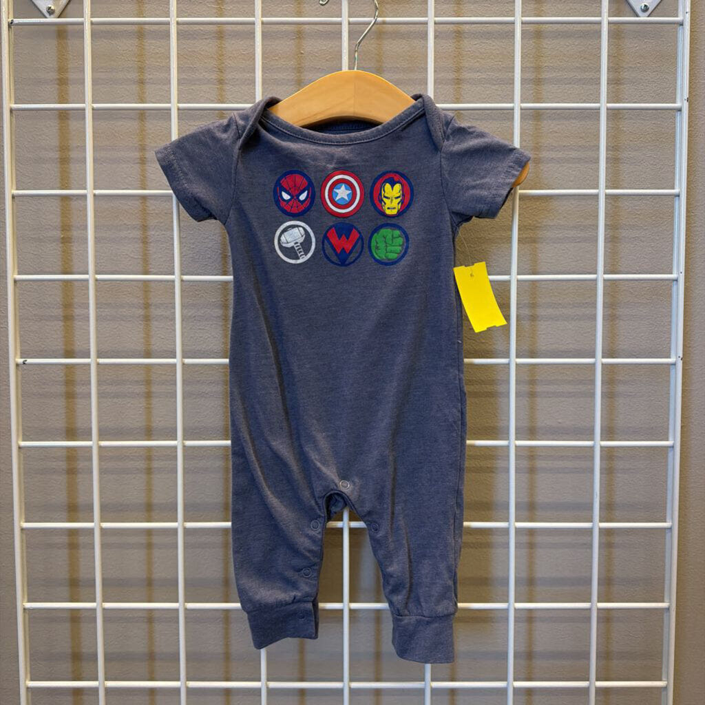 Marvel SS Romper - 3/6m
