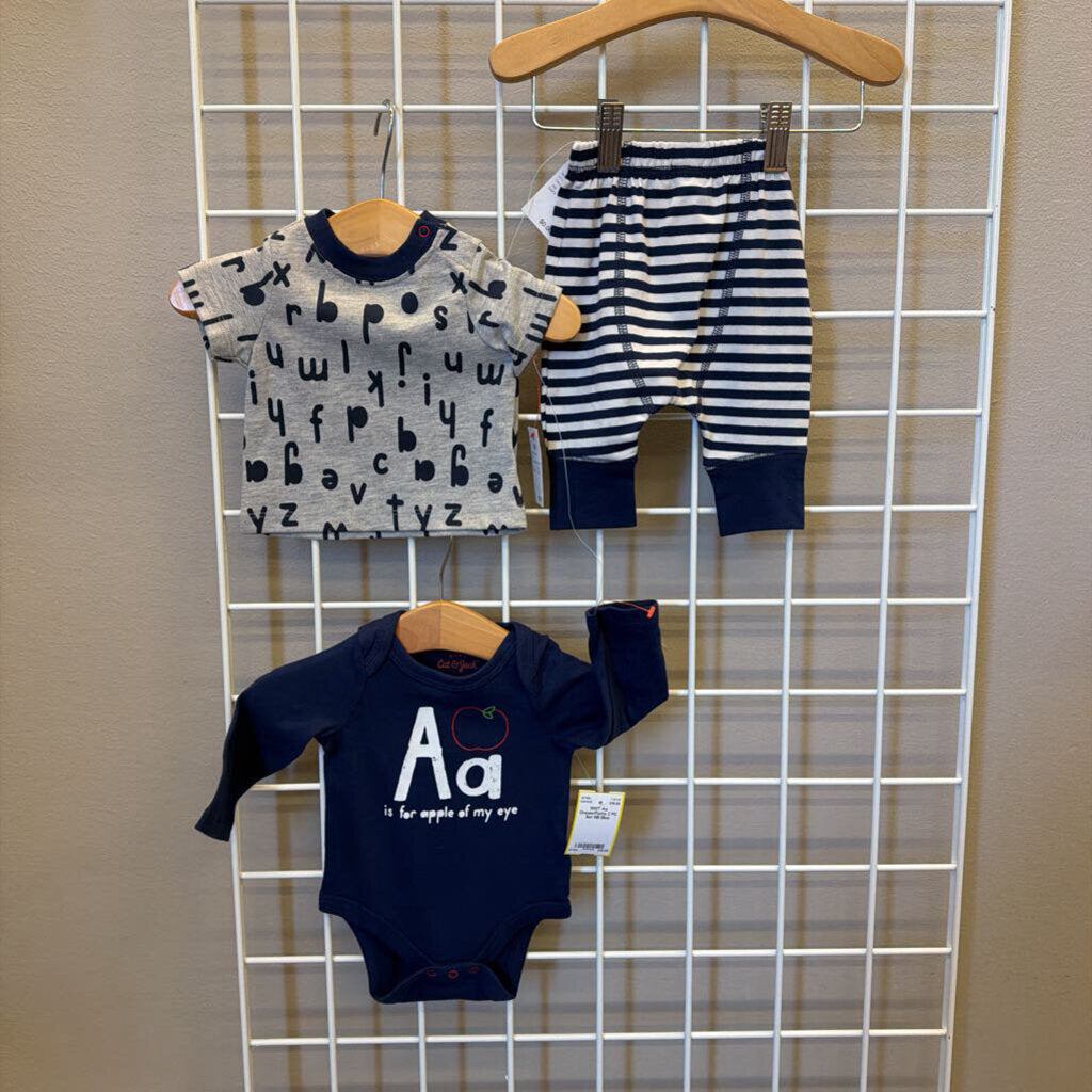 NWT Aa Onesie/Pants 3 PC Set NB