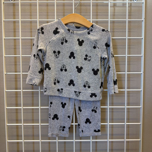 Jumping Beans Soft Mickey Two Pc Set - 12m
