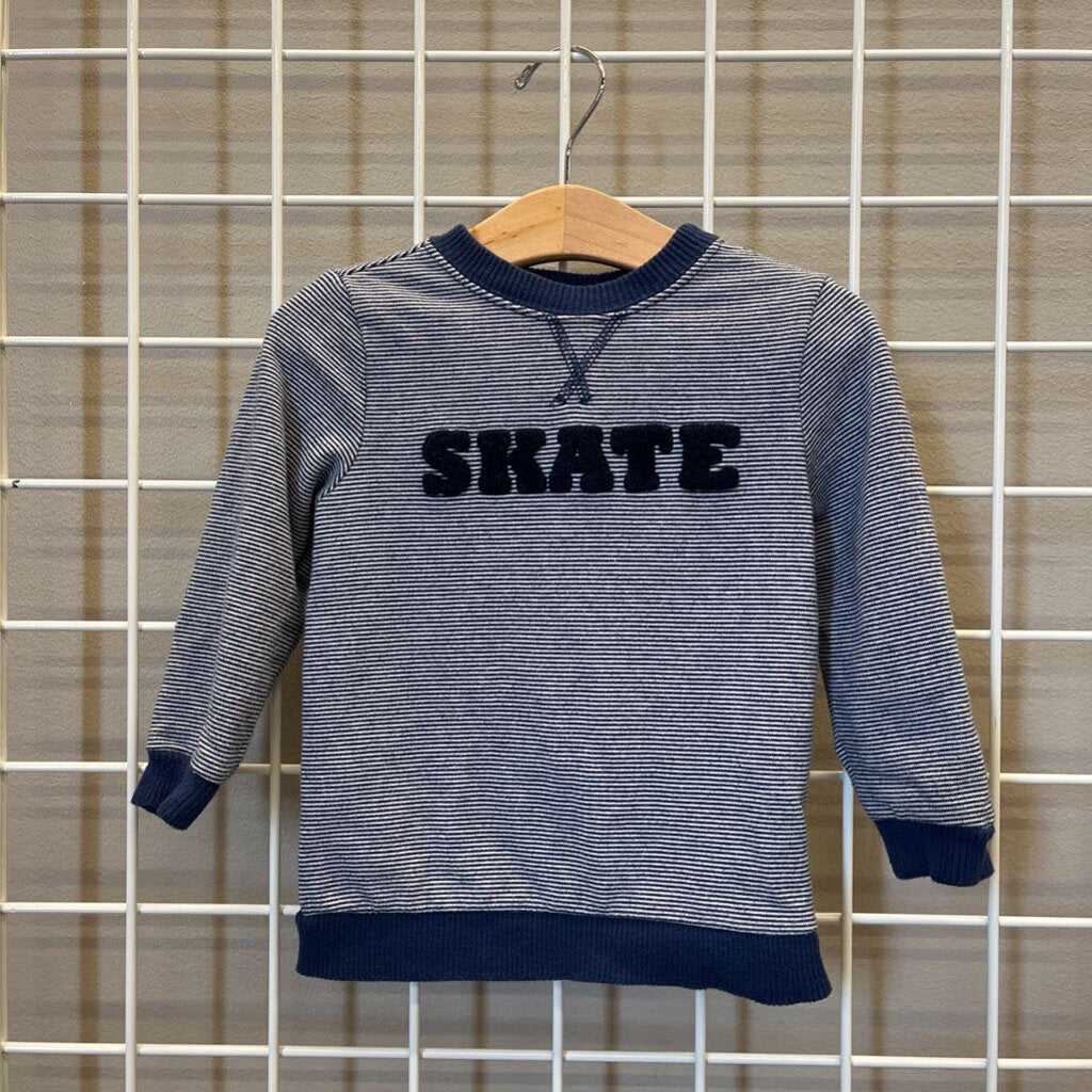 Crazy 8 Stripe Skate LS Tee - 18/24m