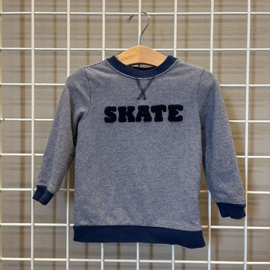 Crazy 8 Stripe Skate LS Tee - 18/24m