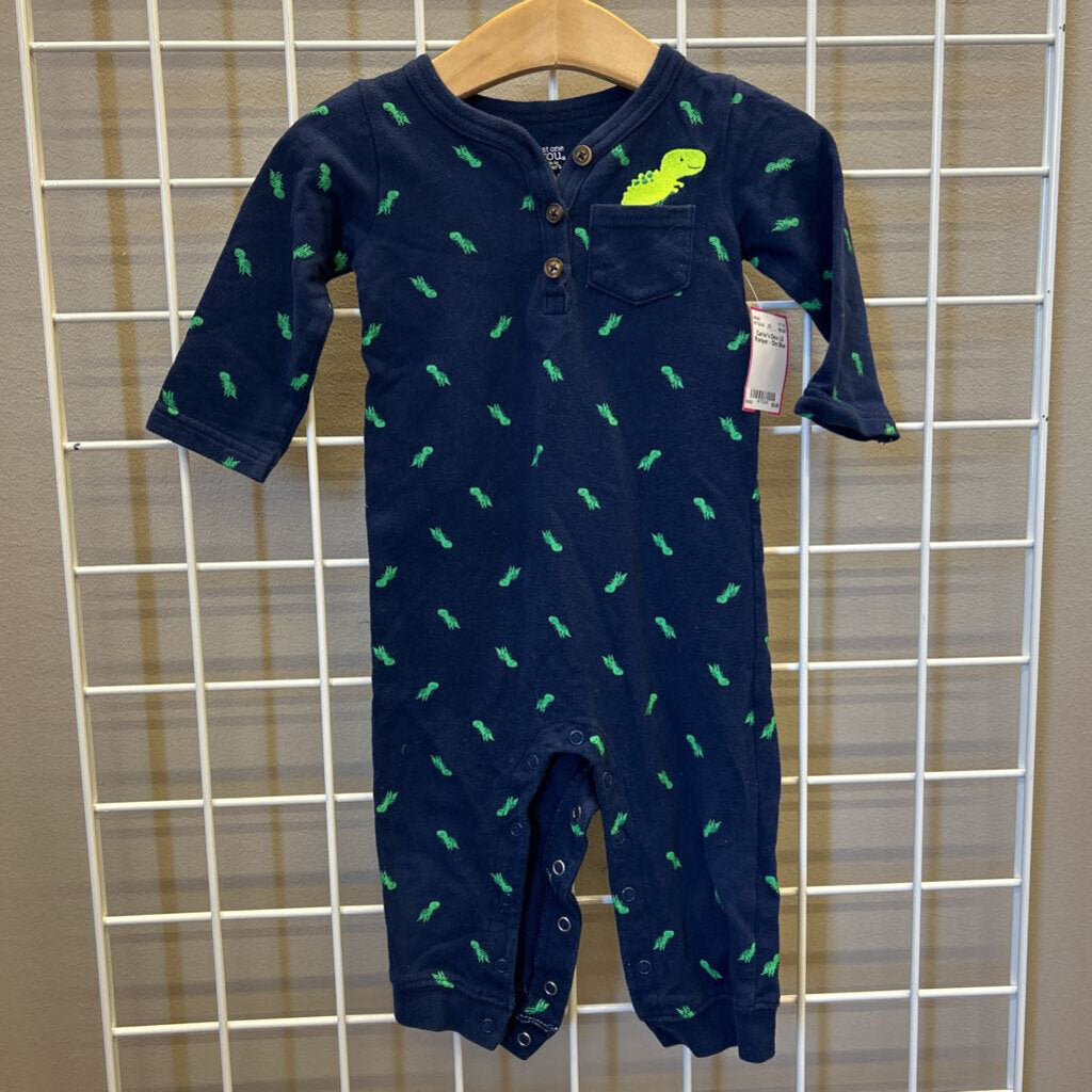 Carter's Dino LS Romper - 12m