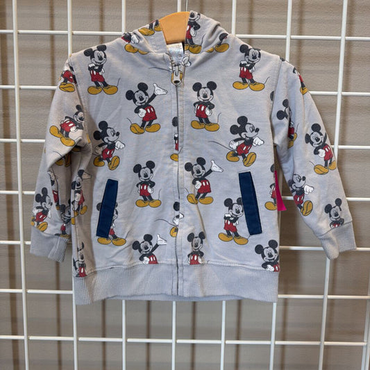 Disney Baby Mickey Zip Hoodie 18m (wash wear)