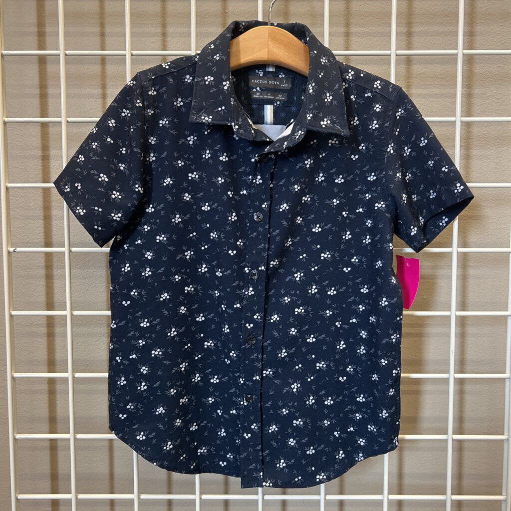 Cactus Boys Floral SS Button Up - 7