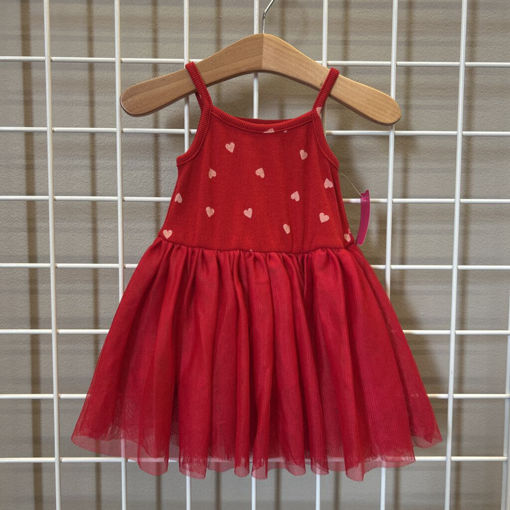 Old Navy Heart Tulle Tank Dress - 12/18m