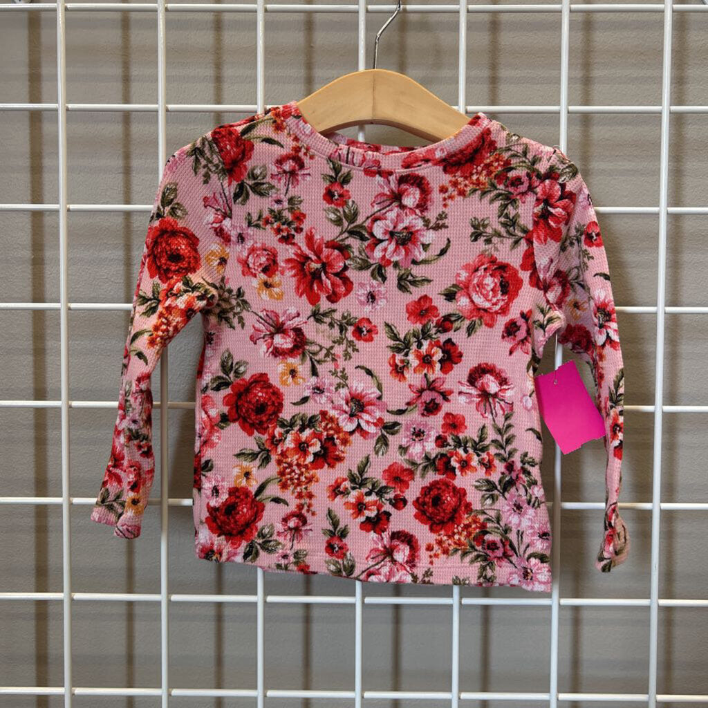 Old Navy Floral Thermal LS Tee - 3T
