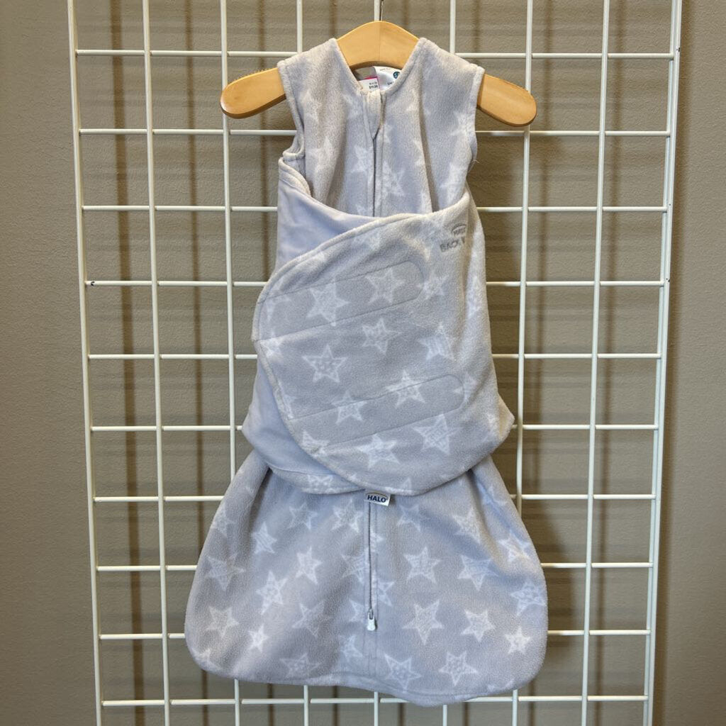 Halo Fleece Stars Swaddle Sleep Sack - Small