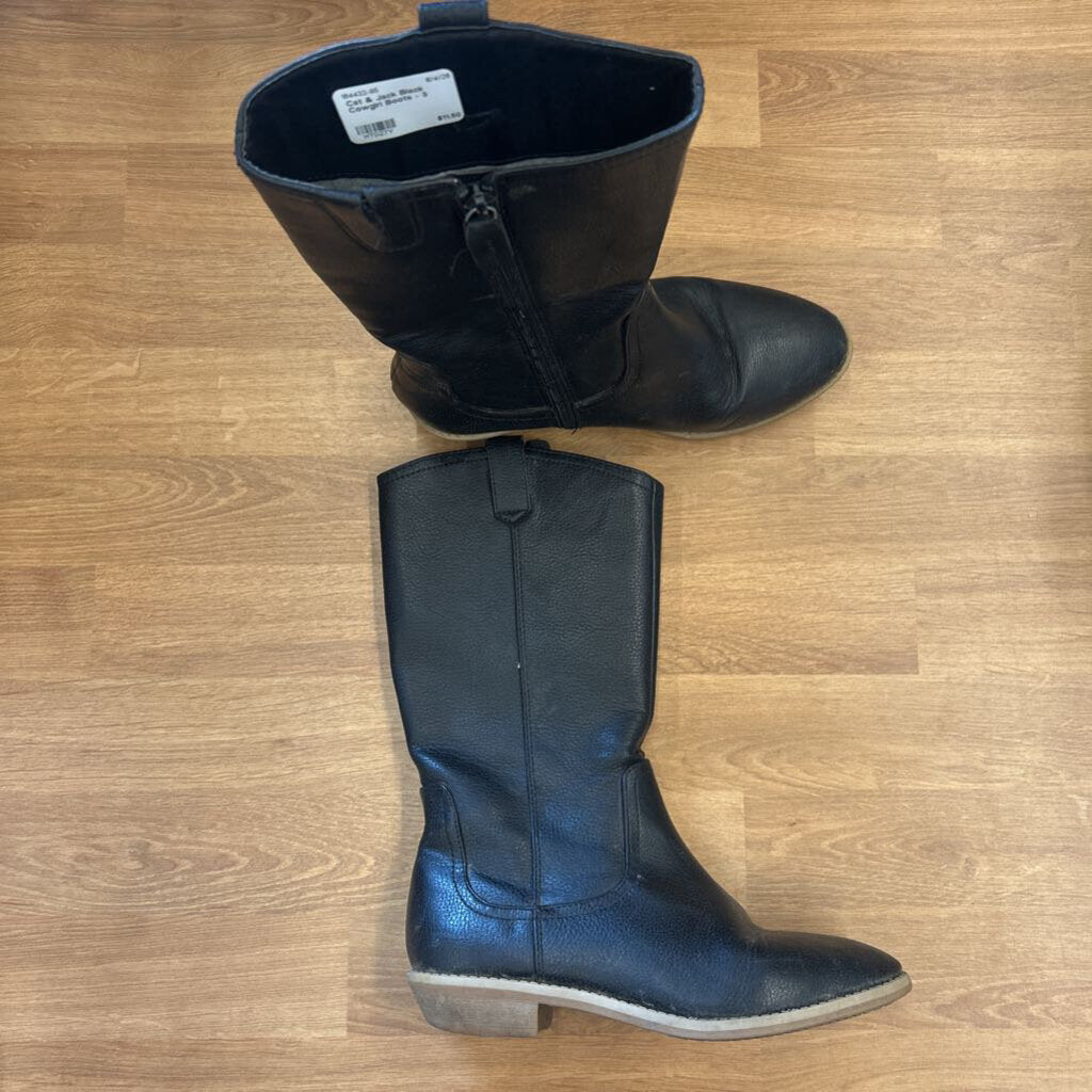 Cat & Jack Black Cowgirl Boots - 3