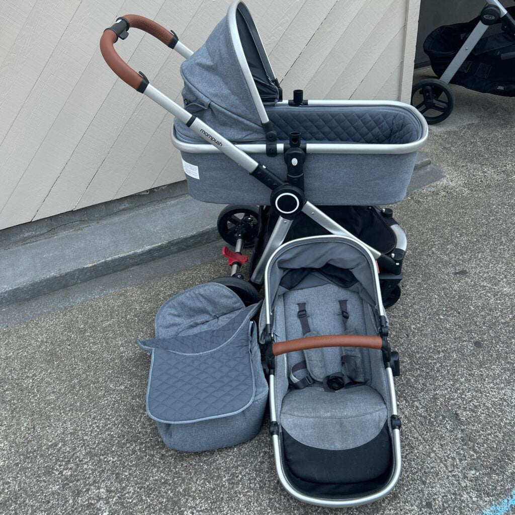 Mompush Ultimate 2 Full Size Stroller with Bassinet