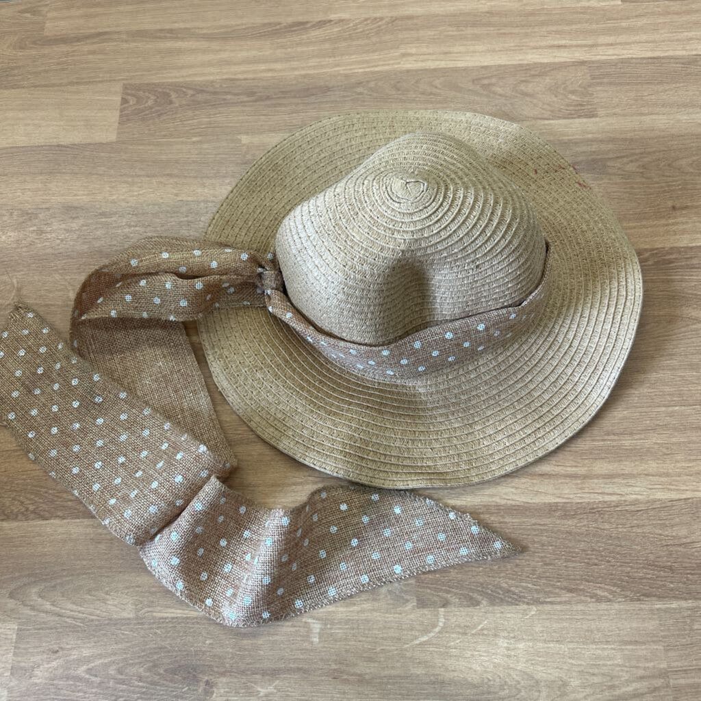 Straw Sun Hat w/ Ribbon