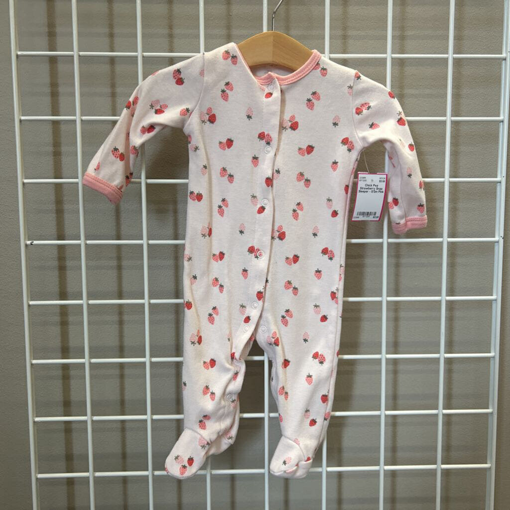 Chick Pea Strawberry Snap Sleeper - 0/3m