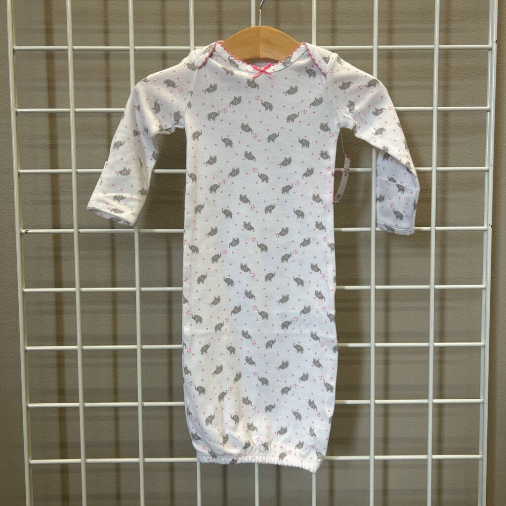 Carter's Elephant LS Sleeping Gown - NB