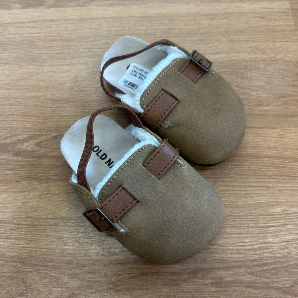Old Navy Brown Clog Crib Shoes - 6/12m