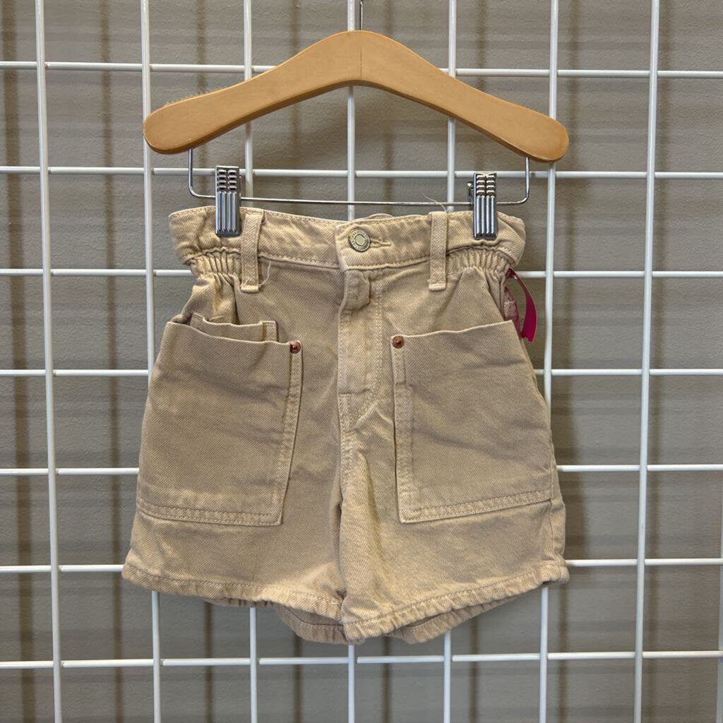 Zara Paperbag Waist Denim Shorts - 6