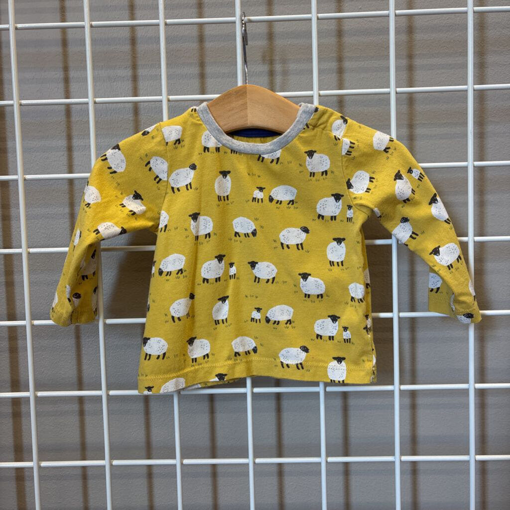 Baby Boden Sheep LS Tee - 3/6m