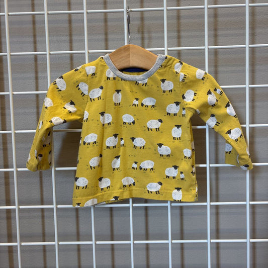 Baby Boden Sheep LS Tee - 3/6m