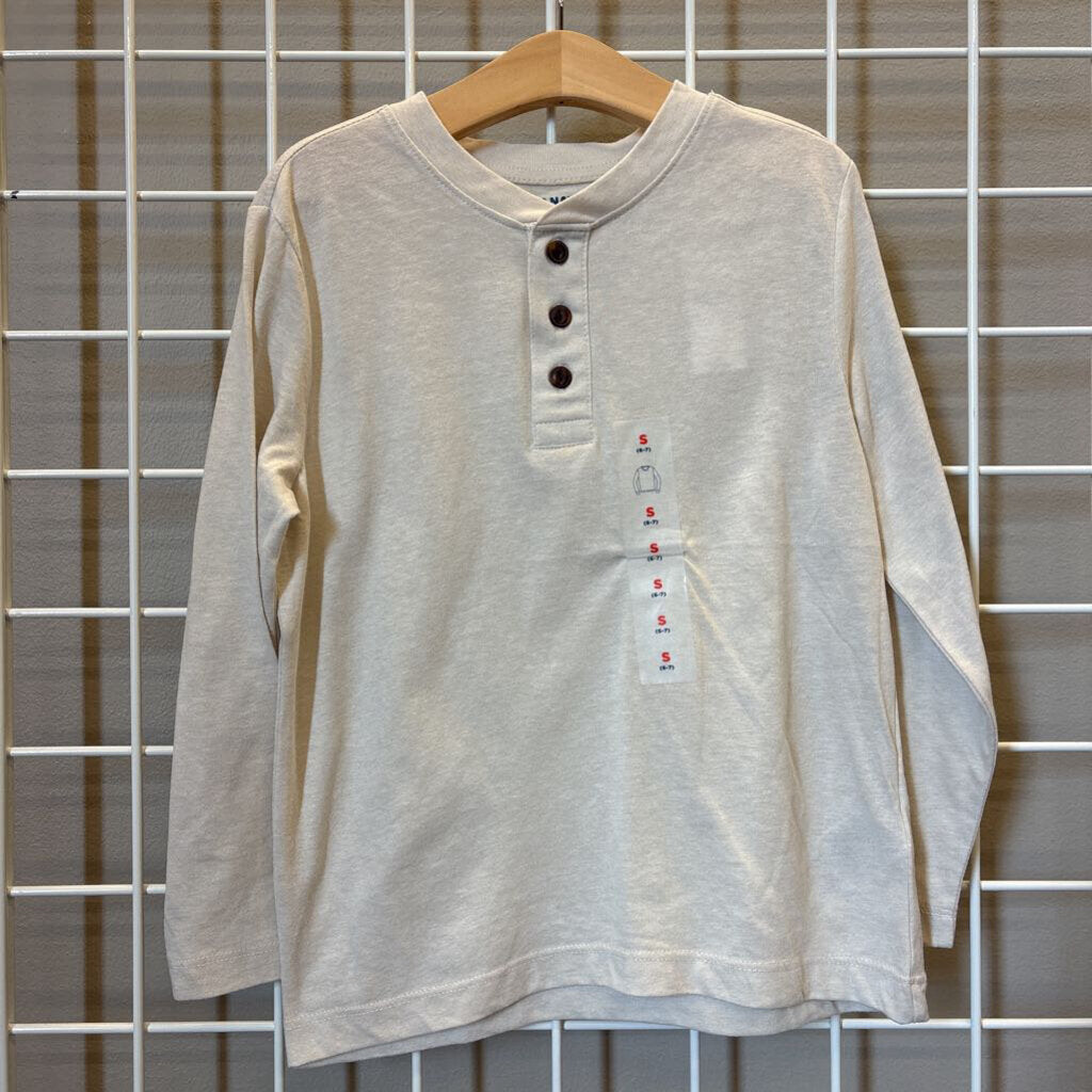 NWT Old Navy LS Henley - 6/7