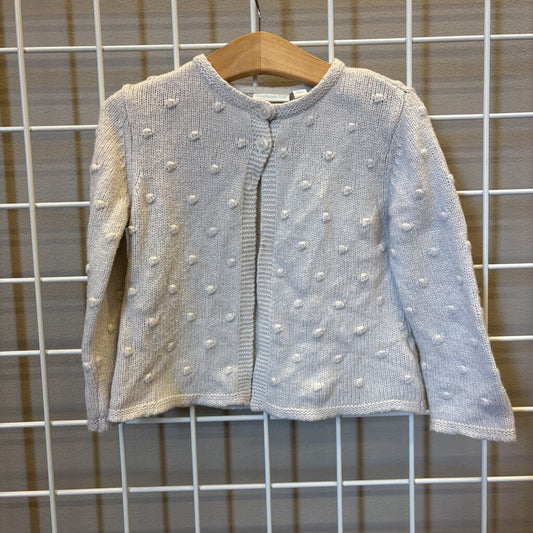 Jojo Maman Bebe Swiss Dot Open Cardigan - 12/18m
