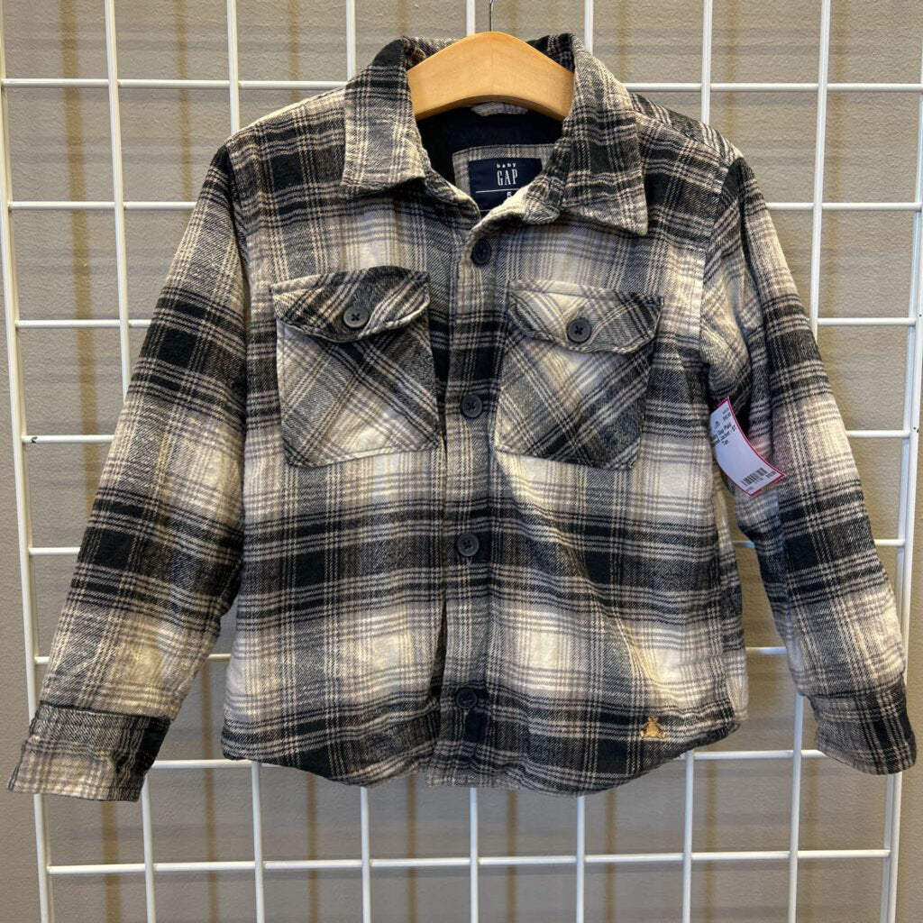 Baby Gap Plaid Flannel Jacket - 5T