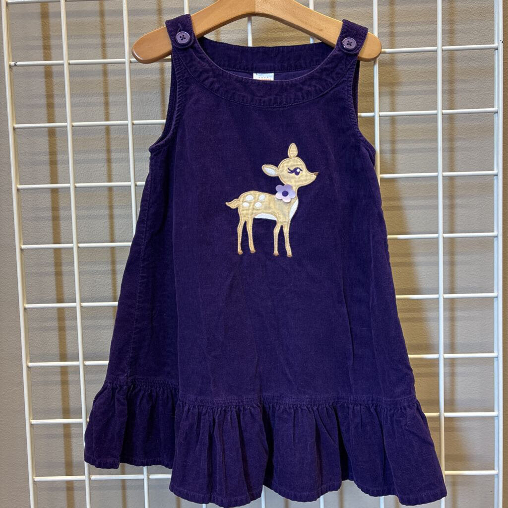 Gymboree Velvet Deer Tank Dress - 5