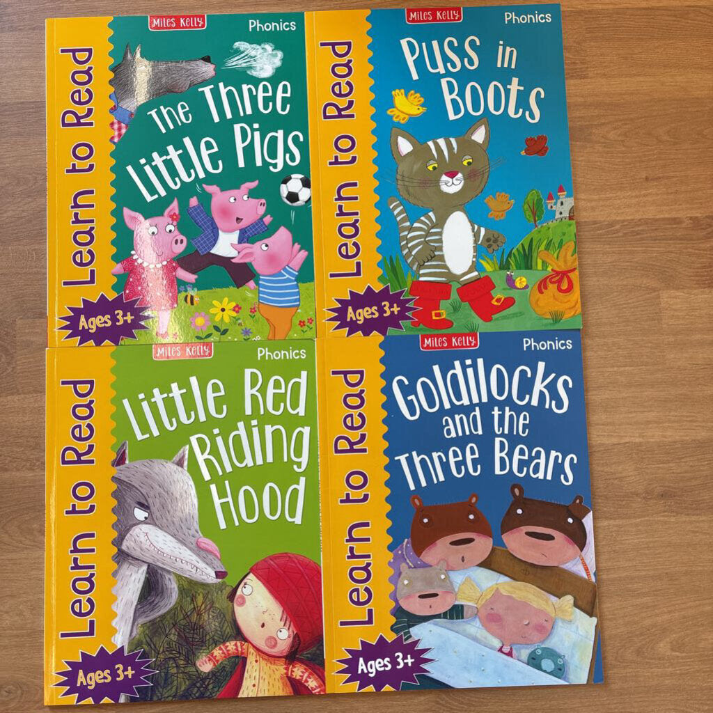 Set of 4 Learn To Read Books